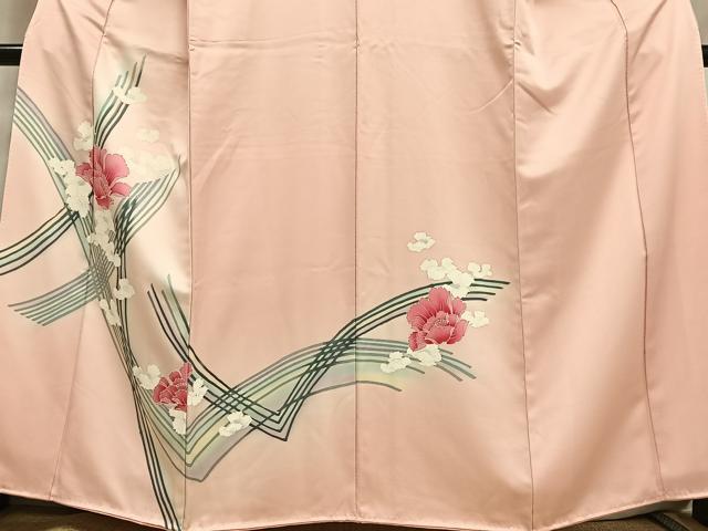 平和屋着物■訪問着 舞花文 暈し染め 正絹 逸品 AABF6371oa