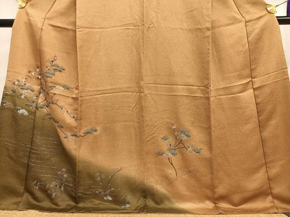 平和屋着物■訪問着 松楓文 暈し染め 金銀彩 正絹 逸品 AABF6376oa