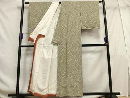平和屋着物■上質な小紋 群鶴 正絹 逸品 AABF6395oa