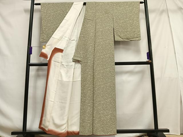 平和屋着物■上質な小紋 群鶴 正絹 逸品 AABF6395oa