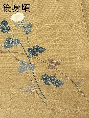 平和屋着物▽訪問着 単衣 草花文 暈し染め 正絹 逸品 AABF6404jh