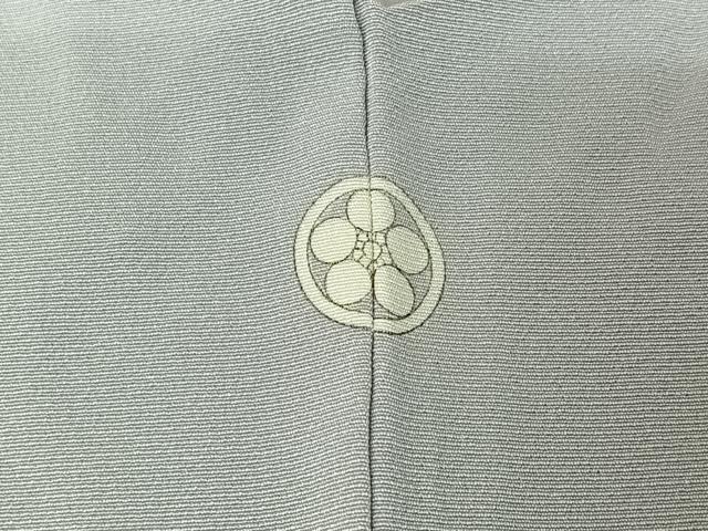 平和屋着物▽上質な色無地　単衣　白鼠色　正絹　逸品　AABF6410jh