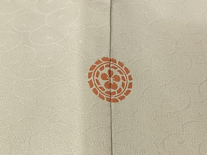 平和屋着物▽訪問着 単衣 刺繍 草花文 暈し染め 正絹 逸品 AABF6421jh