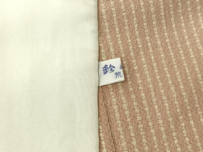 平和屋着物▽上質な小紋 単衣 縞 鈴乃屋扱い 正絹 逸品 AABF6426jh
