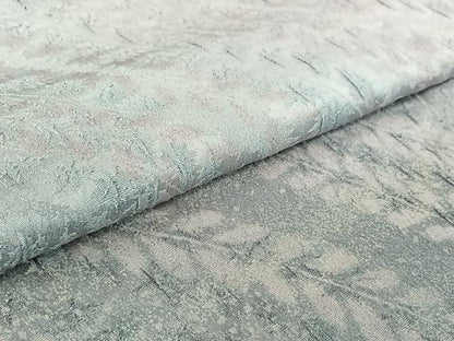 平和屋着物▽上質な小紋 単衣 草葉文 暈し染め 正絹 逸品 AABF6436jh