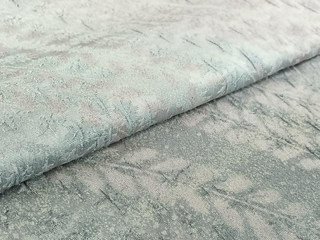 平和屋着物▽上質な小紋 単衣 草葉文 暈し染め 正絹 逸品 AABF6436jh