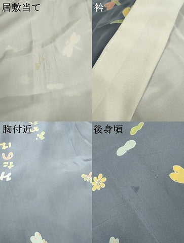 平和屋着物●長襦袢 無双仕立て 赤トンボ 反端付き 正絹 逸品 AABF6577cs