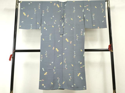 平和屋着物●長襦袢 無双仕立て 赤トンボ 反端付き 正絹 逸品 AABF6577cs