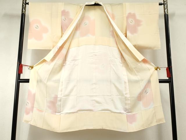 平和屋着物●長襦袢 無双仕立て 高志 雪うさぎ まごころぼかし 丹後ちりめん 京都きもの友禅扱い 反端付き 正絹 逸品 未使用 AABF6578cs