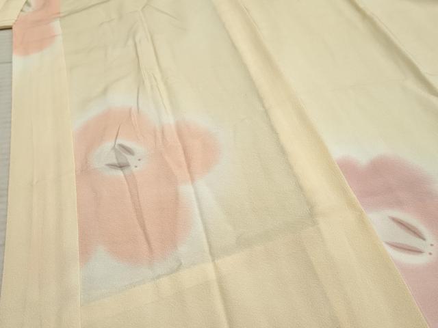 平和屋着物●長襦袢 無双仕立て 高志 雪うさぎ まごころぼかし 丹後ちりめん 京都きもの友禅扱い 反端付き 正絹 逸品 未使用 AABF6578cs