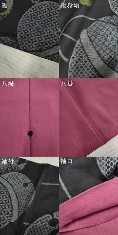 平和屋着物●アンティーク 大正ロマン 本場大島紬 総絣 鈴文 正絹 逸品 AABF6580cs