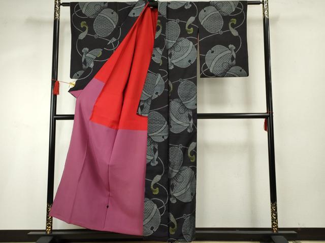 平和屋着物●アンティーク 大正ロマン 本場大島紬 総絣 鈴文 正絹 逸品 AABF6580cs