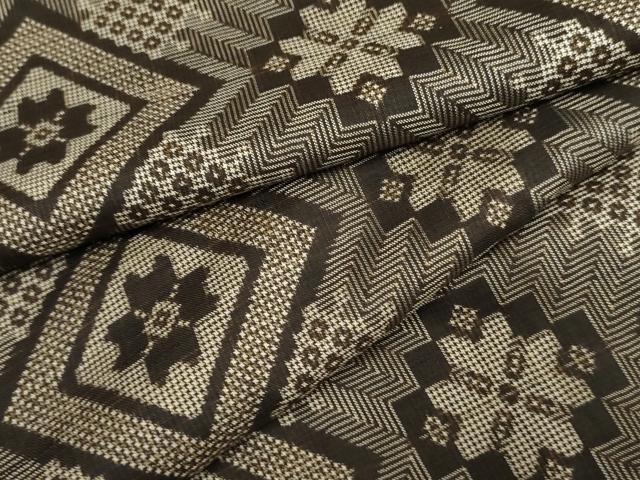 平和屋着物●本場大島紬 龍郷絣 正絹 逸品 AABF6582cs