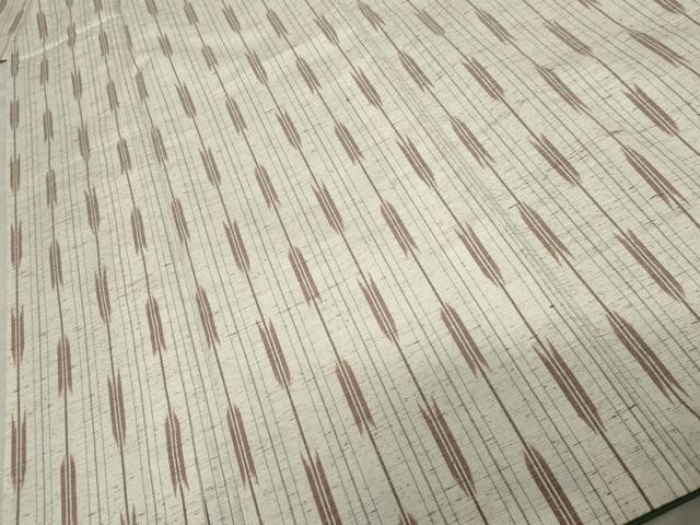 平和屋着物●ぜんまい紬 矢羽間道 正絹 逸品 AABF6591cs