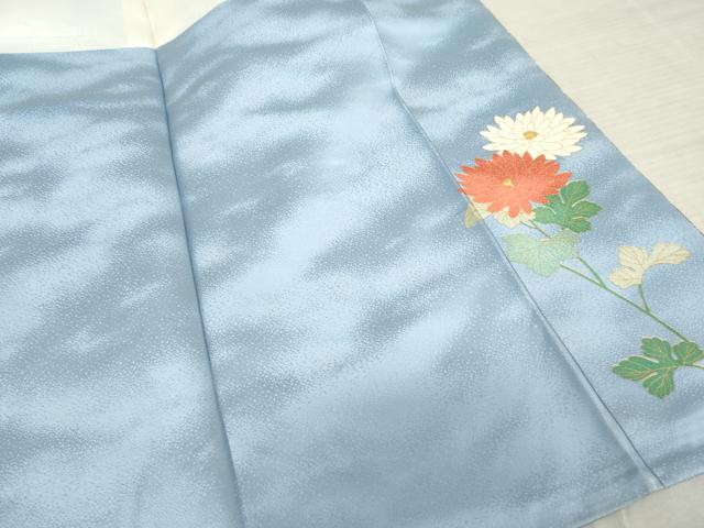 平和屋着物●豪華振袖　駒刺繍　花蝶文　藤花房　暈し染め　金彩　正絹　逸品　AABF6592cs