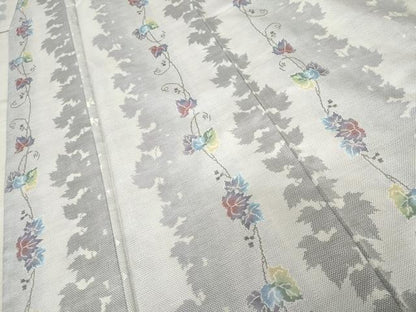 平和屋着物●本場大島紬 白大島 カタス7マルキ 総絣 蔦の葉間道 正絹 逸品 AABF6596cs