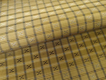 平和屋着物●訪問着 花織 紬地 霞横段文 正絹 逸品 AABF6599cs