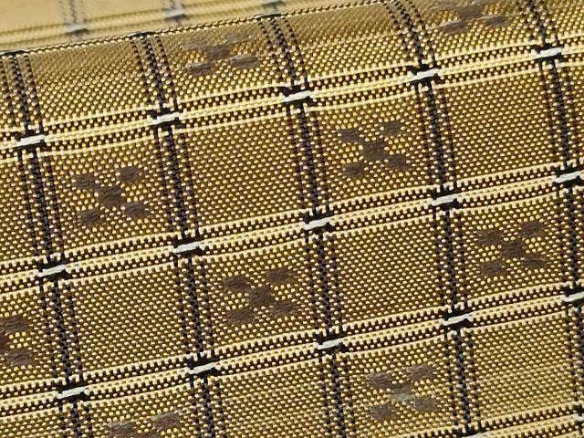 平和屋着物●訪問着 花織 紬地 霞横段文 正絹 逸品 AABF6599cs