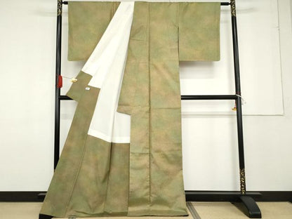 平和屋着物●本場大島紬 染大島 霞文 ロング丈 正絹 逸品 未使用 AABF6600cs