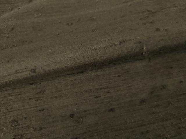 平和屋着物●男性 髭紬 アンサンブル 色無地 千歳茶色 正絹 逸品 AABF6604cs