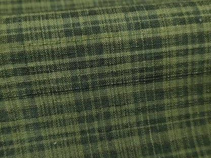 平和屋着物●郡上紬 草木染 格子 正絹 逸品 AABF6606cs