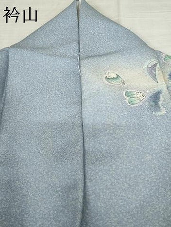 平和屋着物●豪華振袖　辻が花　暈し染め　銀通し地　正絹　逸品　AABF6617cs