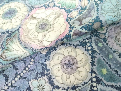 平和屋着物●豪華振袖　辻が花　暈し染め　銀通し地　正絹　逸品　AABF6617cs