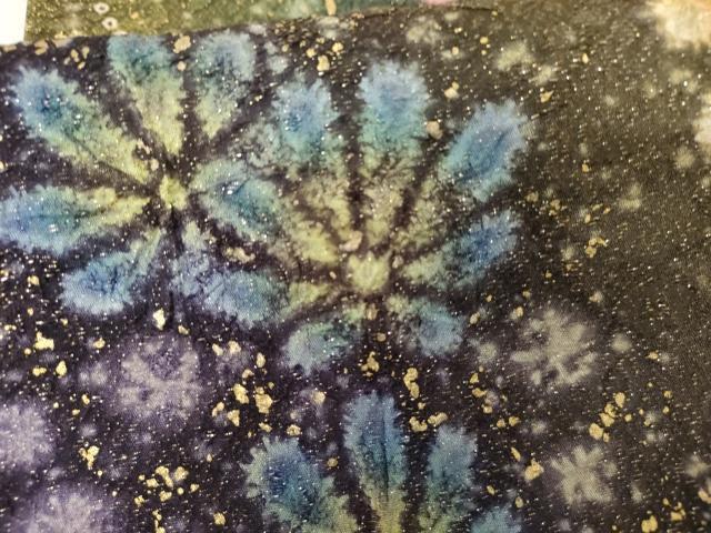 平和屋着物●豪華振袖　辻が花　暈し染め　金彩　金通し地　正絹　逸品　AABF6633cs
