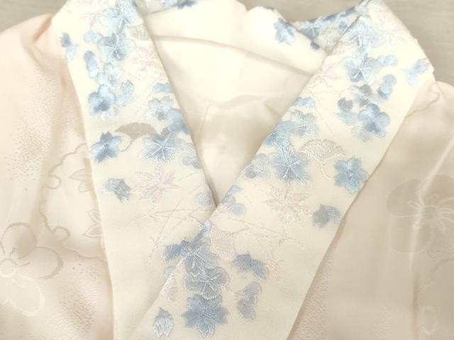 平和屋着物●豪華振袖・長襦袢(無双仕立て)セット　雪輪吉祥草花文　暈し染め　金彩　半衿刺繍　正絹　逸品　AABF6635cs