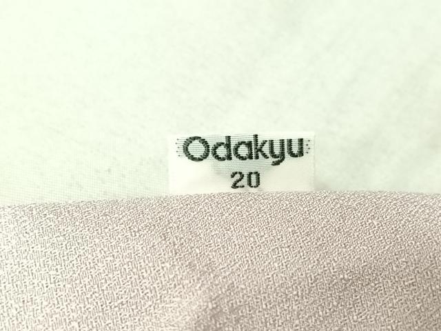 平和屋着物▽訪問着　単衣　扇面花文　金彩　小田急百貨店扱い　正絹　逸品　AABF6657jh