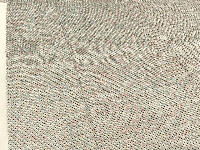 平和屋着物▽上質な小紋 単衣 総絞り 正絹 逸品 AABF6671jh