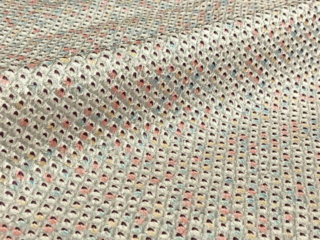 平和屋着物▽上質な小紋 単衣 総絞り 正絹 逸品 AABF6671jh