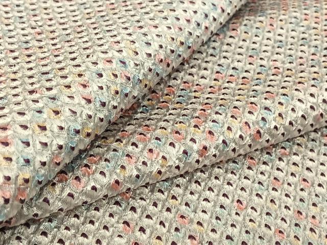 平和屋着物▽上質な小紋 単衣 総絞り 正絹 逸品 AABF6671jh