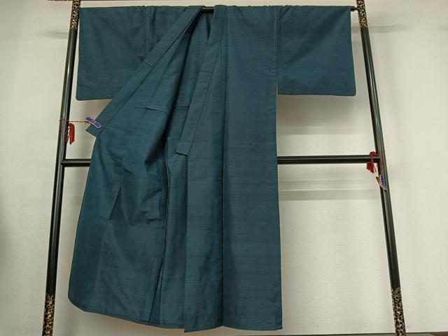 平和屋着物▽男性 紬 単衣 アンサンブル 褐返色 正絹 逸品 AABF6680jh