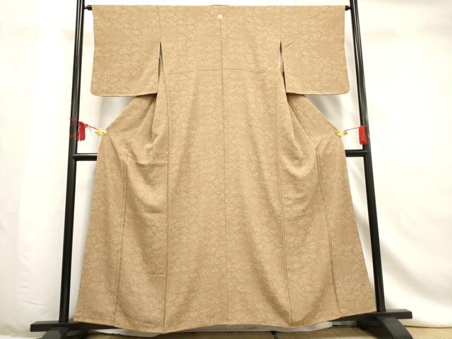 平和屋着物■上質な小紋 草花文 正絹 逸品 AABF6689br
