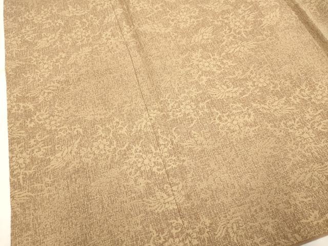 平和屋着物■上質な小紋 草花文 正絹 逸品 AABF6689br