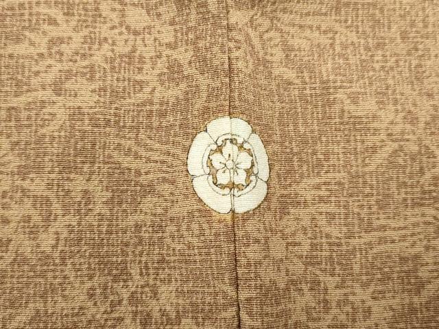 平和屋着物■上質な小紋 草花文 正絹 逸品 AABF6689br