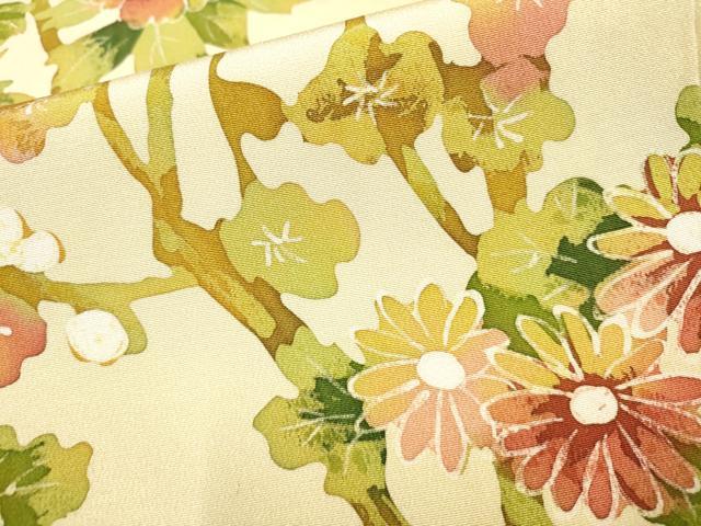 平和屋着物■訪問着 流水枝花文 正絹 逸品 AABF6700br