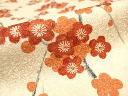 平和屋着物■上質な小紋 枝梅文 正絹 逸品 AABF6709br