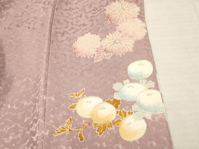 平和屋着物■豪華色留袖　駒刺繍　御所車菊文　金彩　金銀糸　正絹　逸品　AABF6715br