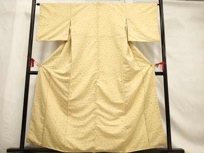 平和屋着物■上質な小紋 変わり花菱文 正絹 逸品 AABF6722br