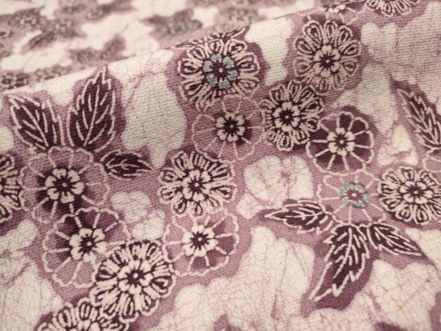 平和屋着物■上質な小紋 草花尽くし 正絹 逸品 AABF6725br