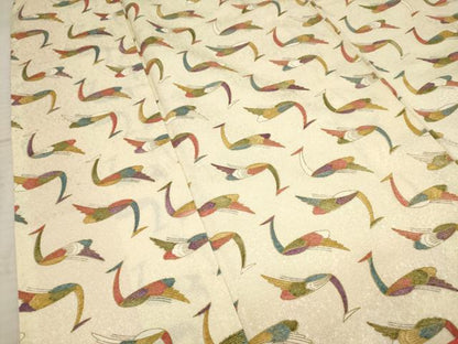 平和屋着物■上質な小紋 群れ鳥 金彩 正絹 逸品 AABF6729br
