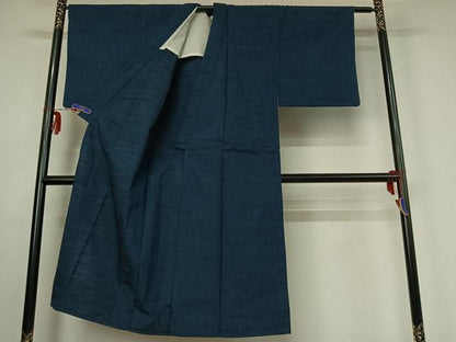 平和屋着物▽男性 紬 単衣 アンサンブル 霞文 正絹 逸品 AABF6761jh