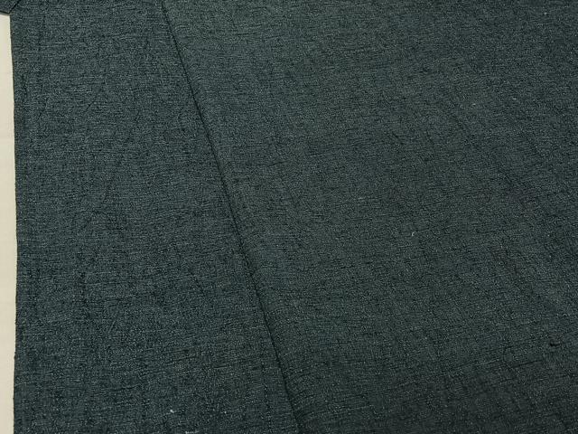 平和屋着物▽男性 紬 単衣 横段文 西武百貨店扱い 正絹 逸品 AABF6763jh