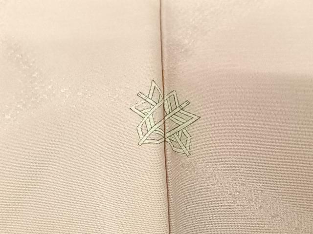 平和屋着物▽上質な色無地 単衣 石畳地紋 薄桜色 正絹 逸品 AABF6771jh