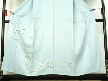 平和屋着物▽訪問着 単衣 熨斗花文 正絹 逸品 AABF6779jh