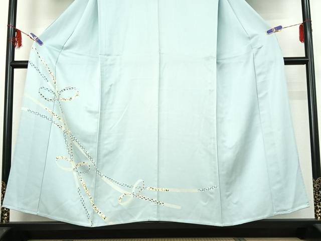 平和屋着物▽訪問着 単衣 熨斗花文 正絹 逸品 AABF6779jh