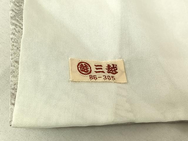 平和屋着物▽上質な小紋 単衣 霞文 三越扱い 正絹 逸品 AABF6786jh
