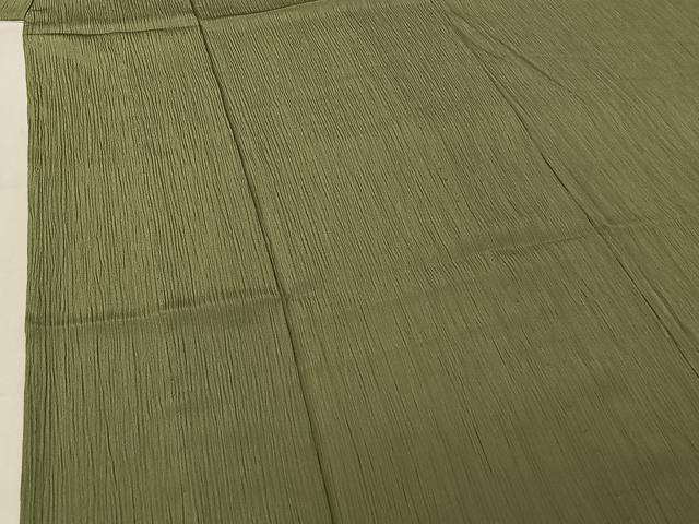 平和屋着物▽洗える最高級着物 ＜英＞はなぶさ謹製 色無地 単衣 柳染色 洗える着物 AABF6795jh